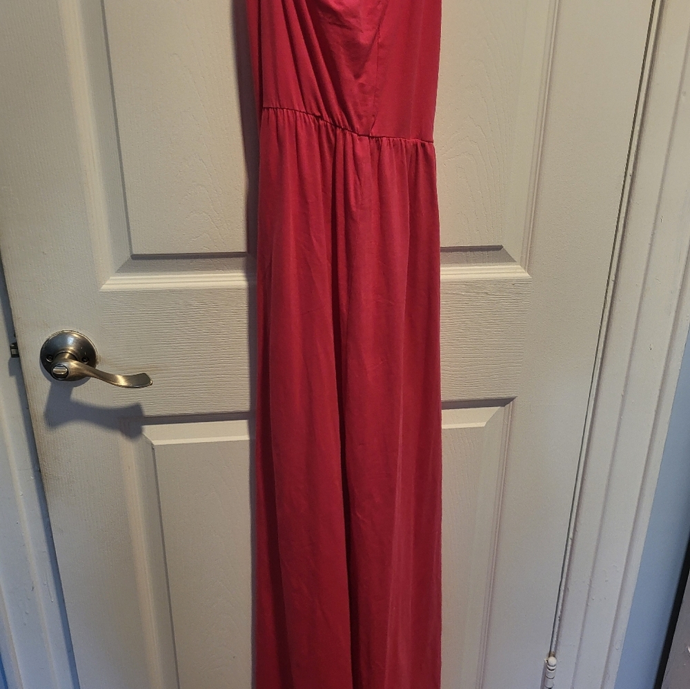 Summer Pink Maxi DRESS NWOT Size Lg